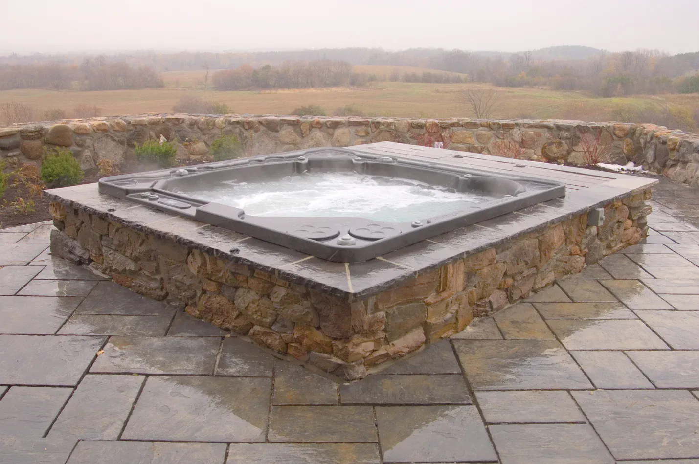 Unwind with a Hot Stone Bath
